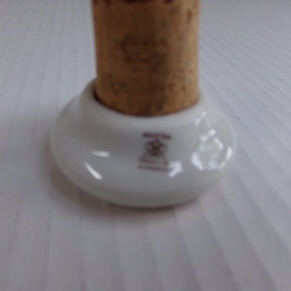Reutter Santa Claus Porcelain 3 Bottle Stopper Cork Closure W Germany - Picture 5 of 15